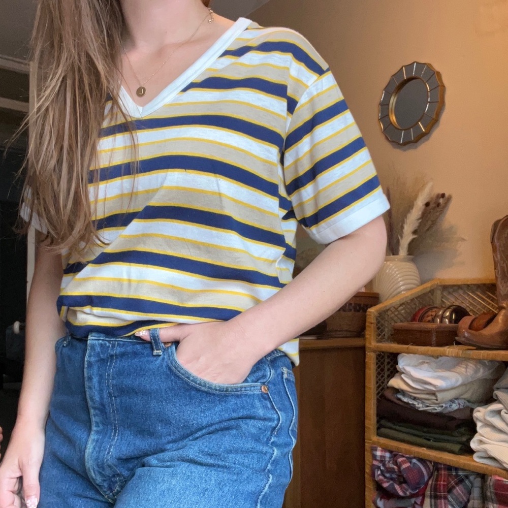 70s Single Stitch Ringer Tee